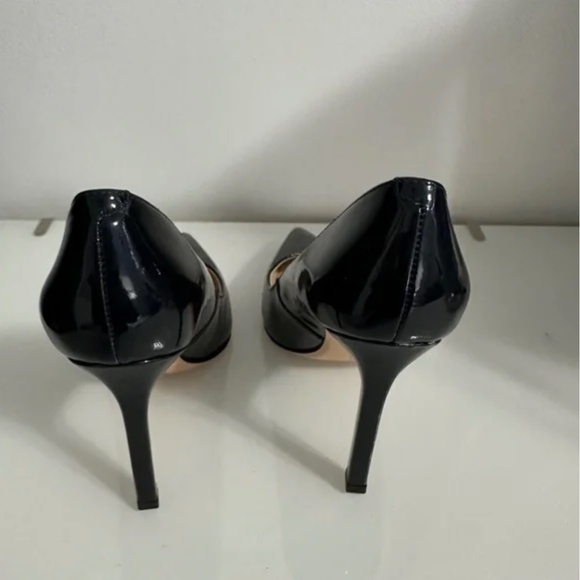 BNWOT- Patent Navy Leather Stiletto Heels (5.5) - Picture 6 of 8